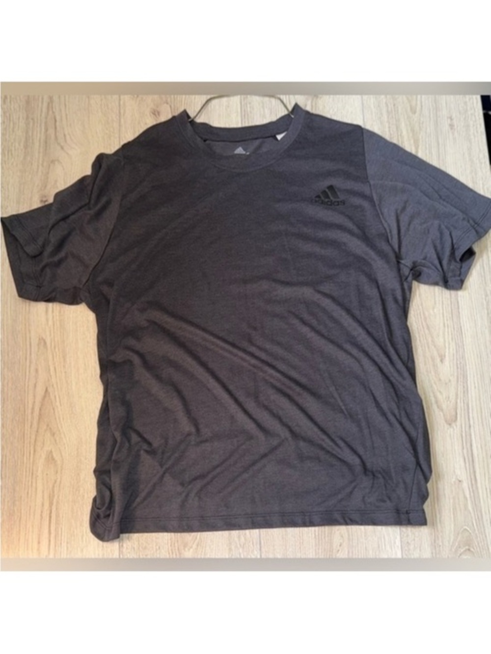Adidas grey short sleeve shirt top